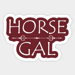 Horse Gal Sticker